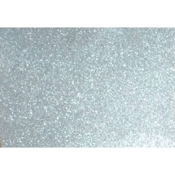   Kreatív 20x30cm öntapadós 2mm glitteres fehérarany dekorgumilap