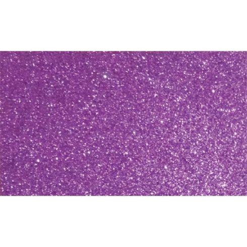 Kreatív 20x30cm öntapadós 2mm glitteres lila dekorgumilap