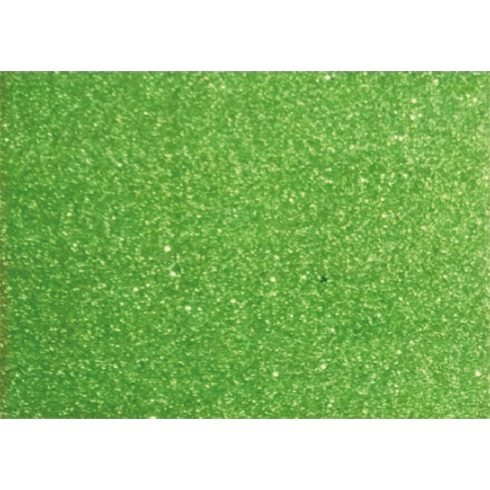 Kreatív 20x30cm öntapadós 2mm glitteres zöld dekorgumilap