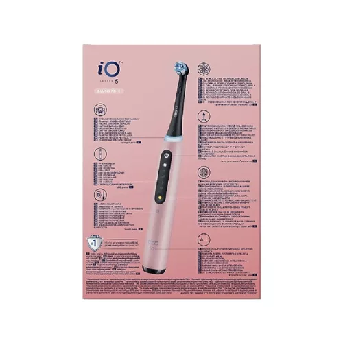 Elektrická zubná kefka Oral-B io series 5 ružová