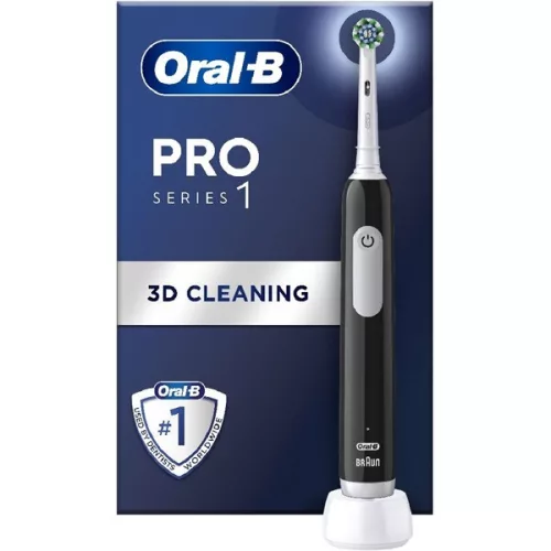 Elektrická zubná kefka Oral-B PRO1 Black Cross Action