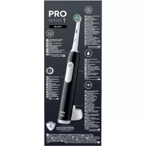 Elektrická zubná kefka Oral-B PRO1 Black Cross Action