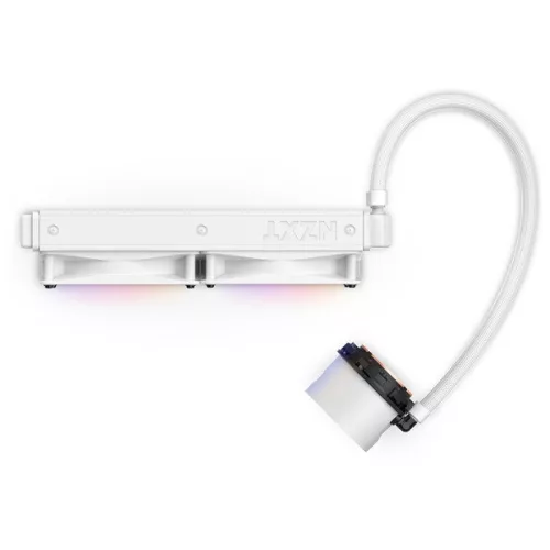 Chladič CPU NZXT Kraken 240 240mm 2x120mm AIO RGB LCD s bielym vodným chladením