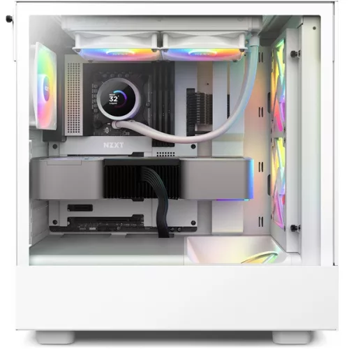 Chladič CPU NZXT Kraken 240 240mm 2x120mm AIO RGB LCD s bielym vodným chladením