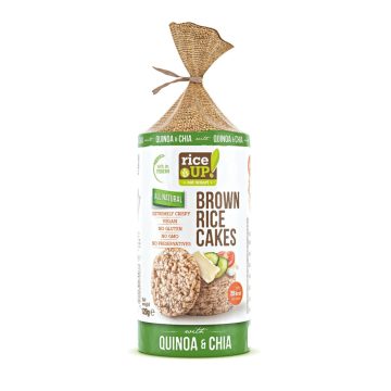   Rice Up Szelet chia mag & quinoa 120g puffasztott teljes kiőrlésű barna rizs