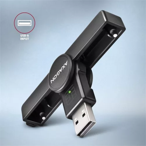 Čítačka čipových kariet Axagon CRE-SMPA USB Smart card PocketReader