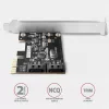 Axagon PCES-SJ2 2db belső SATAIII portos PCI-Express kártya