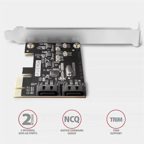 Axagon PCES-SJ2 2db belső SATAIII portos PCI-Express kártya