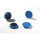 Robuste, 32 mm große, 4-teilige blaue Magnete