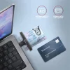 Čítačka čipových kariet Axagon CRE-SMPC USB-C Smart card PocketReader
