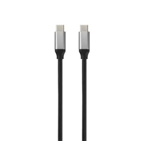   Dátový a nabíjací kábel AVAX CB302G STEELY 1,5 m 60 W Type-C pre rýchle nabíjanie, oceľovosivý
