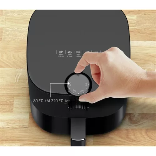 Hrniec s ventilátorom Tefal EY130815 Easy Fry Essential čierny, 3,5 l