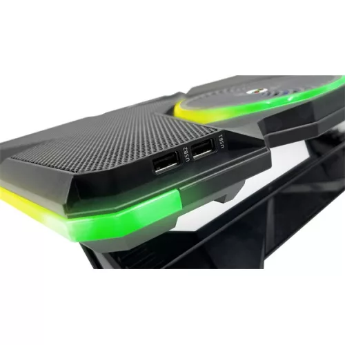 FroggieX FX-PC-P1-BL NitroCooling chladiaca podložka pod notebook s držiakom na telefón