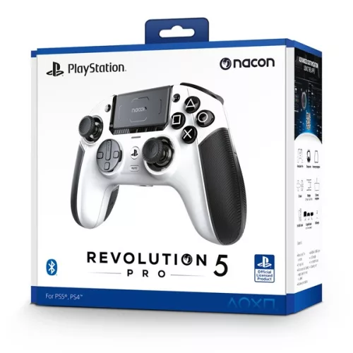 Nacon 2808849 Revolution 5 Pro PC/PS4/PS5 vezetékes és vezeték nélküli fehér kontroller