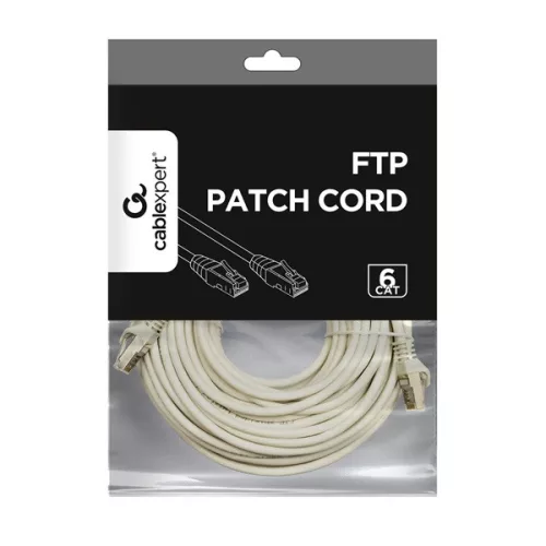 Gembird PP6-10M 10m RJ45 CAT6 FTP - RJ45 CAT6 FTP M/M szürke patch kábel