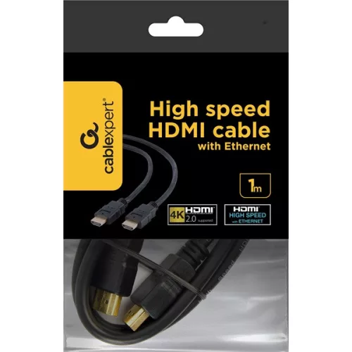 Gembird CC-HDMI4-1M 1m HDMI 2.0 - HDMI 2.0 M/M čierny kábel