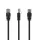 Gembird PP12-0.5M/BK 0,5 m RJ45 CAT5e UTP Stecker/Stecker schwarzes Kabel