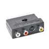 Gembird Scart -> 3db RCA S-Video M/F adapter fekete