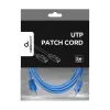 Gembird PP12-3M/B 3m RJ45 CAT5e UTP M/M kék kábel