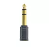 Redukcia Gembird A-6.35M-3.5F Jack stereo 6.3mm -> Jack stereo 3.5mm M/F čierna