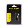 Redukcia Gembird A-6.35M-3.5F Jack stereo 6.3mm -> Jack stereo 3.5mm M/F čierna