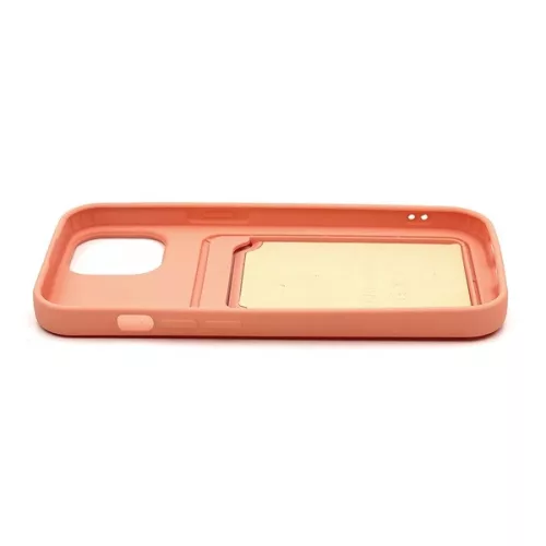 Haffner PT-6852 Apple iPhone 15 Card Case pink szilikon hátlap kártyatartóval