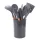 Set de tacâmuri de bucătărie Iris KT-003-DG, gri închis, format din 11 piese