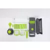 Iris KT-014-GR feliator și tocator multifuncțional verde cu 14 piese