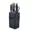 Set de cuțite de bucătărie Iris KT-015-BK negru, format din 7 piese, cu suport din marmură