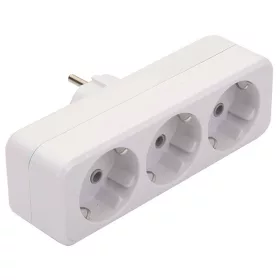   Anco 321736 16A 250V biely uzemnený 3-cestný predlžovací kábel