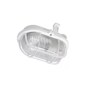   Anco 321184 max 60W IP44 230V E27 műanyagrácsos fehér ovális hajólámpa