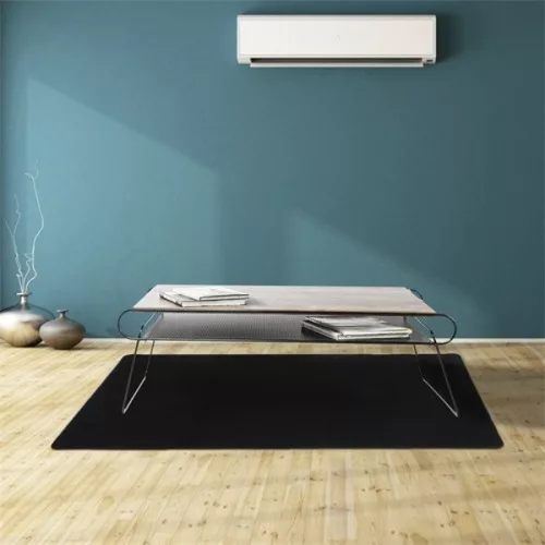 Ruhhy 100x140cm schwarze Bodenschutzmatte für Stühle