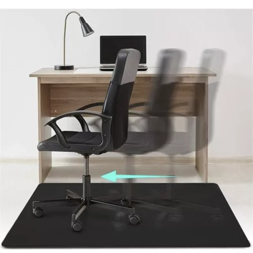 Ruhhy 100x140cm schwarze Bodenschutzmatte für Stühle