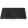 Ruhhy 100x140cm schwarze Bodenschutzmatte für Stühle