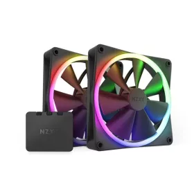   Chladiaci ventilátor NZXT 140 mm Aer RGB 3 s dvojitým čiernym podsvietením