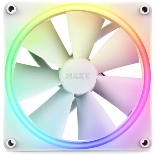 Chladiaci ventilátor NZXT 140 mm Aer RGB 3 s dvojitým bielym povrchom