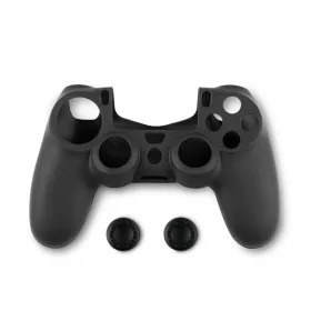   Spartan Gear 2808143 PS4 kontroller szilikon skin fekete + hüvelykujj csúszásgátló