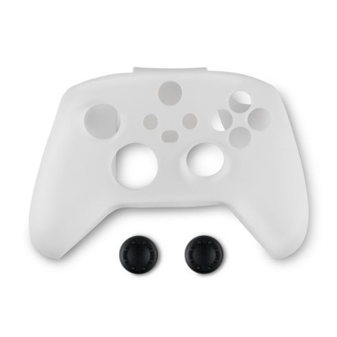 Spartan Gear 2808152 Xbox Series X|S kontroller szilikon skin fehér + hüvelykujj csúszásgátló