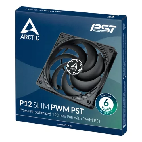 Ventilátor Arctic P12 SLIM PWM PST 120 mm
