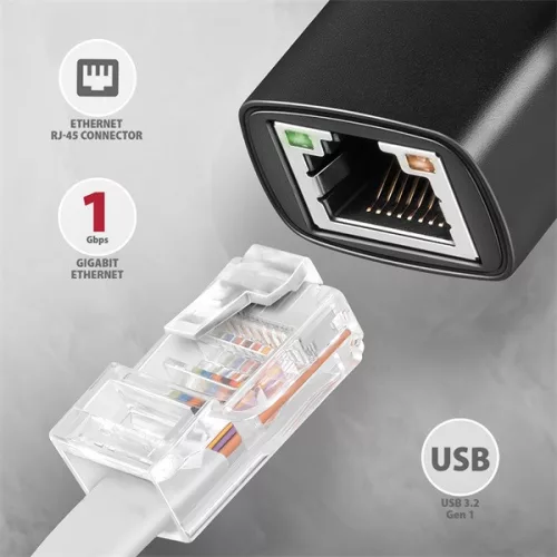 Axagon ADE-AR Type-A USB 3.2 - Gigabitový ethernetový adaptér