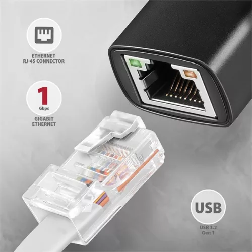 Axagon ADE-ARC Type-C USB 3.2 - Gigabitový ethernetový adaptér