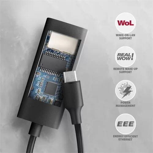 Axagon ADE-ARC Type-C USB 3.2 - Gigabitový ethernetový adaptér
