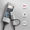 Axagon ADE-TXCA USB 3.2 typu A + typu C - Gigabitový ethernetový adaptér