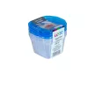 TOO KT-076 Set de 3 cutii pătrate pentru depozitarea alimentelor, 280 ml