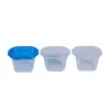 TOO KT-076 Set de 3 cutii pătrate pentru depozitarea alimentelor, 280 ml