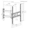 Sbox PLB-3644-2 32"-55" dönthető, forgatható TV fali konzol