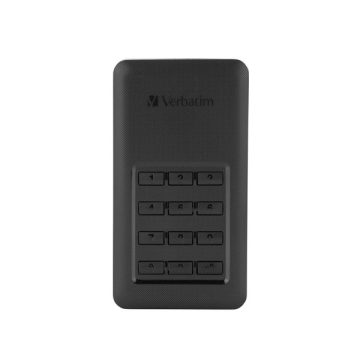   Verbatim 53402 256GB USB-C 3.1 Gen1 Keyboard Access fekete külső SSD