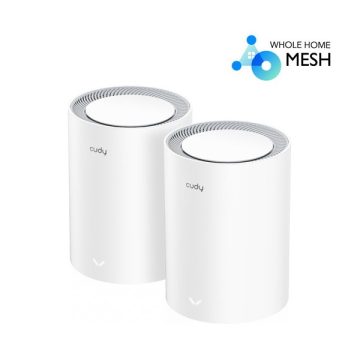   CUDY M1800(2-Pack) AX1800 WIFI 6 MESH fehér router (2db-os szett)