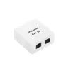 Lanberg OU5-0002-W Cat.5e UTP 2xRJ45 Doppel-Wandsteckdose (ungeschirmt)