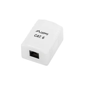   Lanberg OU6-0001-W Cat.6 UTP 1xRJ45 einzelne ungeschirmte Wandsteckdose